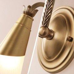 European Copper Bathroom Wall Lights American Washroom Wall Lamp Mirror Front Wall Lighting Fixtures 15