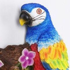 Resin Parrot Living Room Wall Light Hallway Corridor Crystal Shade Bedroom Bedsides Wall Lamp European Balcony wall lamp 10