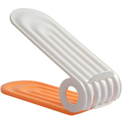 Dormitory Home Space Saving Shoe Rack Organizer, Adjustable Double Layer Foldable Shoes Holder for Closet, Wardrobe & Living Roo