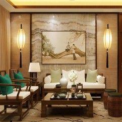 Lanterns Wall Light Chinese-Style Wall Lamp Sconce Metal Frame Fabric Lampshade 4