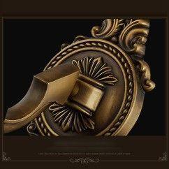 American Copper Bedroom Bedside Wall Light European Garden Corridor Glass Wall Lamps Villa Balcony Bathroom Wall Sconces 16