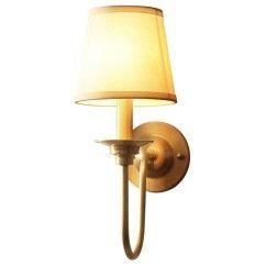 Pure Copper Living Room Wall Lamp American Royal Copper Fabric Bedroom Wall Sconce Background Corridor Wall Lamp 1
