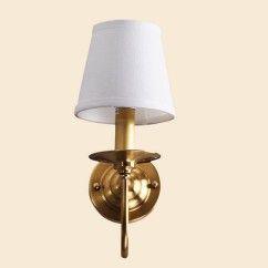 Pure Copper Living Room Wall Lamp American Royal Copper Fabric Bedroom Wall Sconce Background Corridor Wall Lamp 2