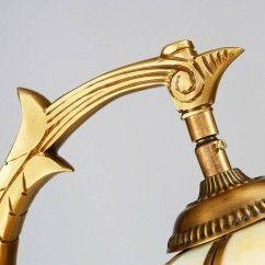 Copper Glass Living Room Wall Lamp Villa Royal Brass Bedroom Wall Sconces TV Background Corridor Wall Lamps 4