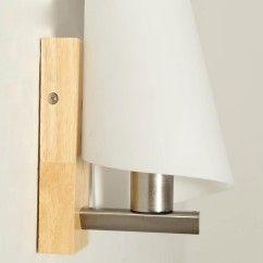 Wood Bedroom Wall Lamp Chinese Style Glass Calla Lily Balcony Wall Lights 6