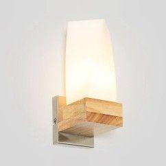 Modern Living Room Wooden Glass Wall lights Corridor Stair Case Wall Sconce Bedroom Bedsides Creative Wall Lighting Fixtures 1
