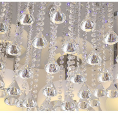 LED Living Room Ceiling Light Modern Simple Romantic Atmospheric Household Energy-saving Crystal Ceiling Pendant Lamp