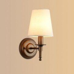 Fabric Bedroom Bedsides Wall Lamp Retro Pastoral Metal Club Wall Sconces Creative Stair Case Wall Lighting Fixtures 7