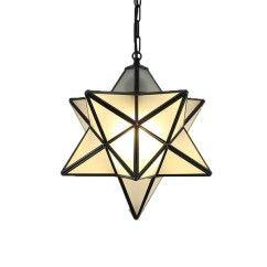 Tiffany Glass Star Pendant Lamp Kids Room Pendant Lights Restaurant Bar Pendant Lamp Balcony Pendant Lamp 6