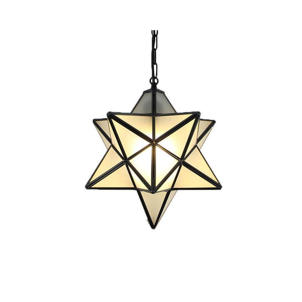 Tiffany Glass Star Pendant Lamp Kids Room Pendant Lights Restaurant Bar Pendant Lamp Balcony Pendant Lamp 6