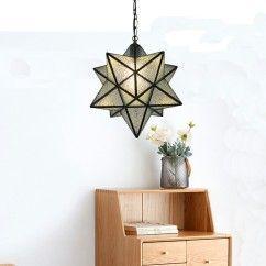 Tiffany Glass Star Pendant Lamp Kids Room Pendant Lights Restaurant Bar Pendant Lamp Balcony Pendant Lamp 4