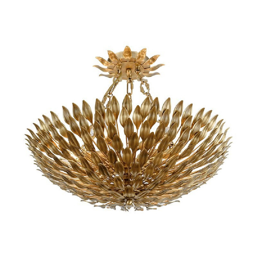 Luxury Full Copper Living Room Pendant Lamp European France Villa Dining Room Pendant Lights Hotel Chain Restaurant Hanging lamp