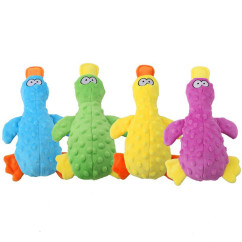 Dog Plush Sound Toys Yellow Duck Puppy Squeaky Interactive Stuffed Toy Bite Chewing Rattle Pet Supplies For Indestructible Dogs