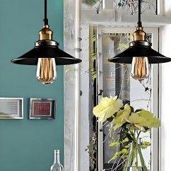 Retro Industrial Pendant Light, Perfect for Dining and Living Rooms, E27 Light Source, Max 4W 9