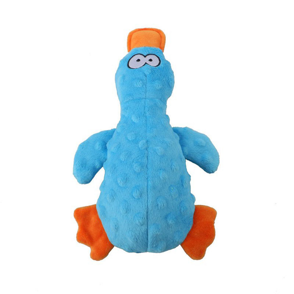 Dog Plush Sound Toys Yellow Duck Puppy Squeaky Interactive Stuffed Toy Bite Chewing Rattle Pet Supplies For Indestructible Dogs