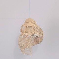 Pastoral Rattan Snail Children's Room Pendant Lamps Creative Dining Room Pendant Light Bar Cafe Shops Pendent Lights 11