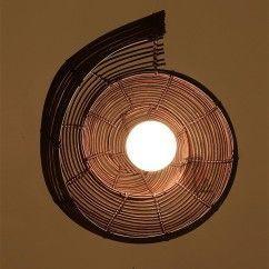 Pastoral Rattan Snail Children's Room Pendant Lamps Creative Dining Room Pendant Light Bar Cafe Shops Pendent Lights 15