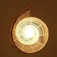 Pastoral Rattan Snail Children's Room Pendant Lamps Creative Dining Room Pendant Light Bar Cafe Shops Pendent Lights 12