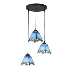 Blue Tiffany Restaurant Pendant Lamp Mediterranean Bar Pendant Lights Kitchen Pendant Light 1