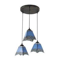 Blue Tiffany Restaurant Pendant Lamp Mediterranean Bar Pendant Lights Kitchen Pendant Light 2