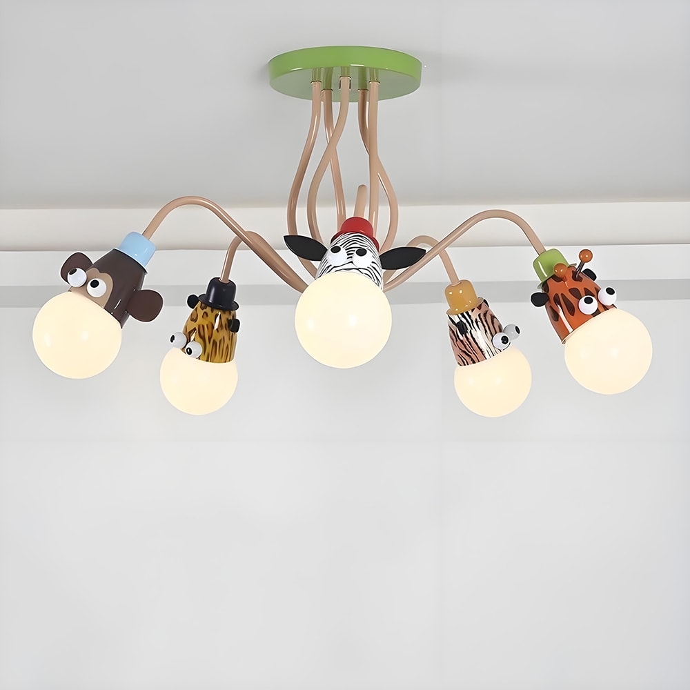 Cartoon Animal Kids Room Pendant Lamp Creative Baby Room Pendant Light Child Bedroom Hallway Pendant Lights 1