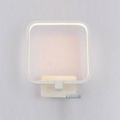 Modern LED Bedroom Wall Light Square White Aluminum Frame Mirror Front Wall Sconce Stair Corridor Bathroom Wall Light 4