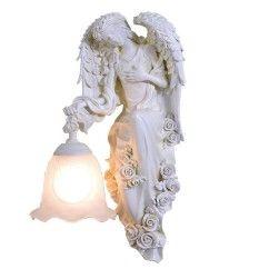 Resin Wings Angel Corridor Wall Lamp Bedroom Bedsides Goddess Wall Sconce Glass lampshade Balcony Porch Hallway lamps 2