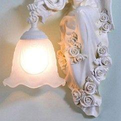 Resin Wings Angel Corridor Wall Lamp Bedroom Bedsides Goddess Wall Sconce Glass lampshade Balcony Porch Hallway lamps 7