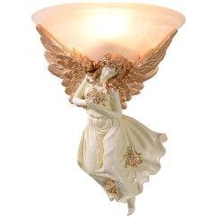 Resin Angel Bedroom Wall Lamp European Vintage Club Corridor Wall Sconce Balcony Porch Hallway Wall Lighting Fixtures 1