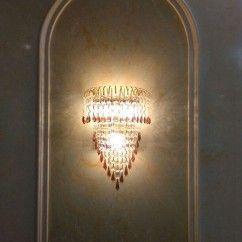Modern Gold Crown Palace Gate Purple Crystal Wall Lights Bedroom Bedsides Corridor Luxury European Living Room Wall Lighting 7