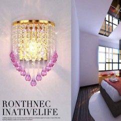 Creative Crystal Water-Drop Wall Lights Bedroom Bedsides Corridor Luxury Wall Sconce KTV Club European Living Room 2