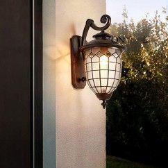 16 Bronze Outdoor Porch Wall Lights, Waterproof, Garden White Rhomboid Glass, Balcony Wall Lighting oovov.com img 6