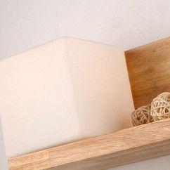 Wood Glass Wall Lights Nordic Simple Wall Lamp With Rope Switch Bedroom Bedsides Corridor Hallway 7