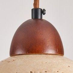 Modern Minimalist Pendant Light, Made of Natural Plaster and Wood, Ideal for Living Room and Bedroom 27