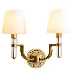 Copper Bedroom Bedsides Wall Lights Glass Torch Study Room Wall Sconces Stair Case Villa Wall Lighting Fixtures 1