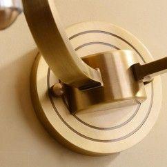 Copper Bedroom Bedsides Wall Lights Glass Torch Study Room Wall Sconces Stair Case Villa Wall Lighting Fixtures 11