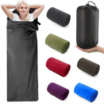 Outdoor Tent Camping Sleeping Bag 180*82CM Portable Polar Fleece Sleeping Bag Travel Double Sided Warm Sleeping Bag