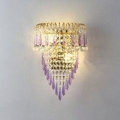 Modern Crystal Golden Crown Bedroom Bedsides Wall Lights Stair Corridor Mirror Front Wall Sconces Balcony Hallway Wall Lamps 19