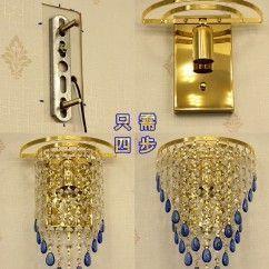 TV Background Crystal Egg Hanging Wall Lights Bedroom Bedsides Corridor Luxury Wall Sconce European Living Room Wall lamp 7