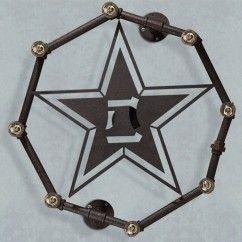 Octangle Metal Tube 3D Star Bar Counter Wall Light Rust Metal Pentacle American Country Rustic Balcony Industrial Wall Lamp 2