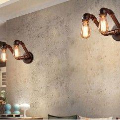 Antique Metal Tube Bar Counter Wall Light Stair Corridor American Country Rustic Balcony Wall Lamp Style Restaurant Wall Light 7