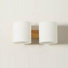 Modern Wooden Glass Cylinder Bedroom Bedsides Wall Lamp Corridor Balcony Hallway Wall Lighting Fixtures 2
