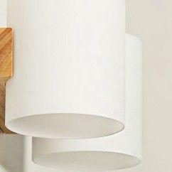 Modern Wooden Glass Cylinder Bedroom Bedsides Wall Lamp Corridor Balcony Hallway Wall Lighting Fixtures 3