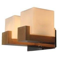 Contracted Japanese Wooden Corridor Wall Lamp Chinese Bedroom Wall Sconce Glass Cube Bedsides Stair Case Wall Fixtures 4