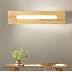 LED Wooden Bathroom Wall Lights Mirror Front Bedroom Bedsides LED Wall Sconce Cabinet Japanese Corridor Wall Lighting Fixtures 9