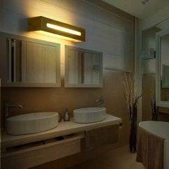 LED Wooden Bathroom Wall Lights Mirror Front Bedroom Bedsides LED Wall Sconce Cabinet Japanese Corridor Wall Lighting Fixtures13