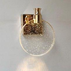 Modern LED Bubble Crystal Bathroom Wall Lamp Mirror Front Wall Light Washroom perfume bottle crystal Lampshade wall Sconces 3