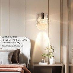 Modern LED Bubble Crystal Bathroom Wall Lamp Mirror Front Wall Light Washroom perfume bottle crystal Lampshade wall Sconces 8
