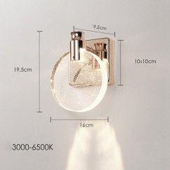 Modern LED Bubble Crystal Bathroom Wall Lamp Mirror Front Wall Light Washroom perfume bottle crystal Lampshade wall Sconces 5