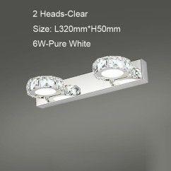 LED Round Crystal Vanity Lights Bathroom Light Mirror Bathroom Light Fixtures Bathroom Wall Lights 3